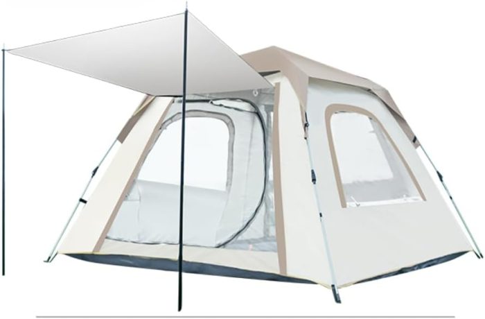 4/5/6person Outdoor Camping Tent, Large D-Door Automatic Tent, Easy to Set up Tent, Waterproof, Spacious, Lightweight and Portable Tent, Suitable for Outdoor Hiking Trips - Image 1