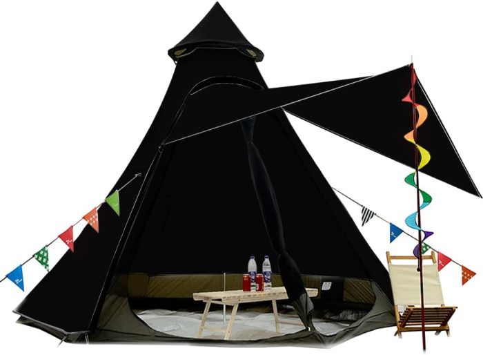 12'x10'x8'Dome Camping Tent 5-6 Person 4 Season Double Layers Waterproof Anti-UV Windproof Tents Family Outdoor Camping Tent - Image 1
