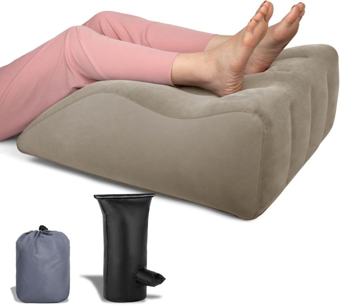 Leg Elevation Pillow - Inflatable Wedge Pillow for Sleeping Leg Pillows for Sleeping Portable Leg Pillow for Swelling, After Surgery, Blood Circulation - Image 1