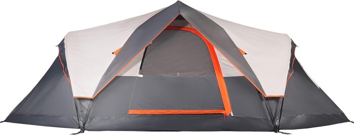 Tent for Family Camping Quick Setup, Instant Pop Up Dome Tents Outdoor 2-3 Person / 6 Person, with Water-Resistant Rainfly and Mesh Roofs & Door & Windows - Image 1